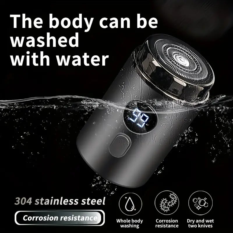 Kalsten | Mini Electric Razor — Portable waterproof grooming device with 15 blades