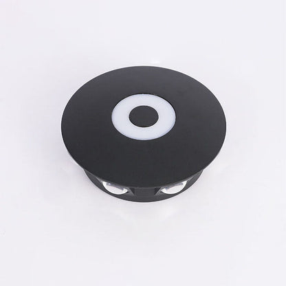 Contemporary Scandinavian Aluminum Round Shade LED Wall Sconce Lamp For Outdoor Patio | Bowlift
