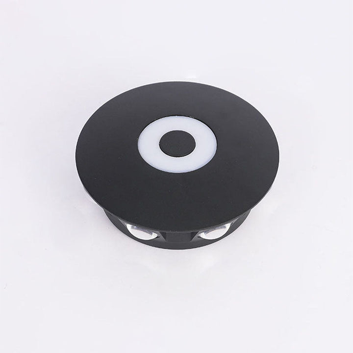 Contemporary Scandinavian Aluminum Round Shade LED Wall Sconce Lamp For Outdoor Patio | Kalsten