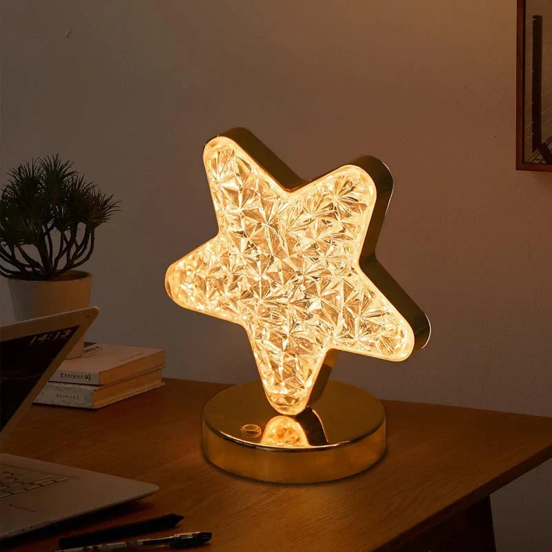 Enchanting Dimmable Crystal Table Lamp Kalsten