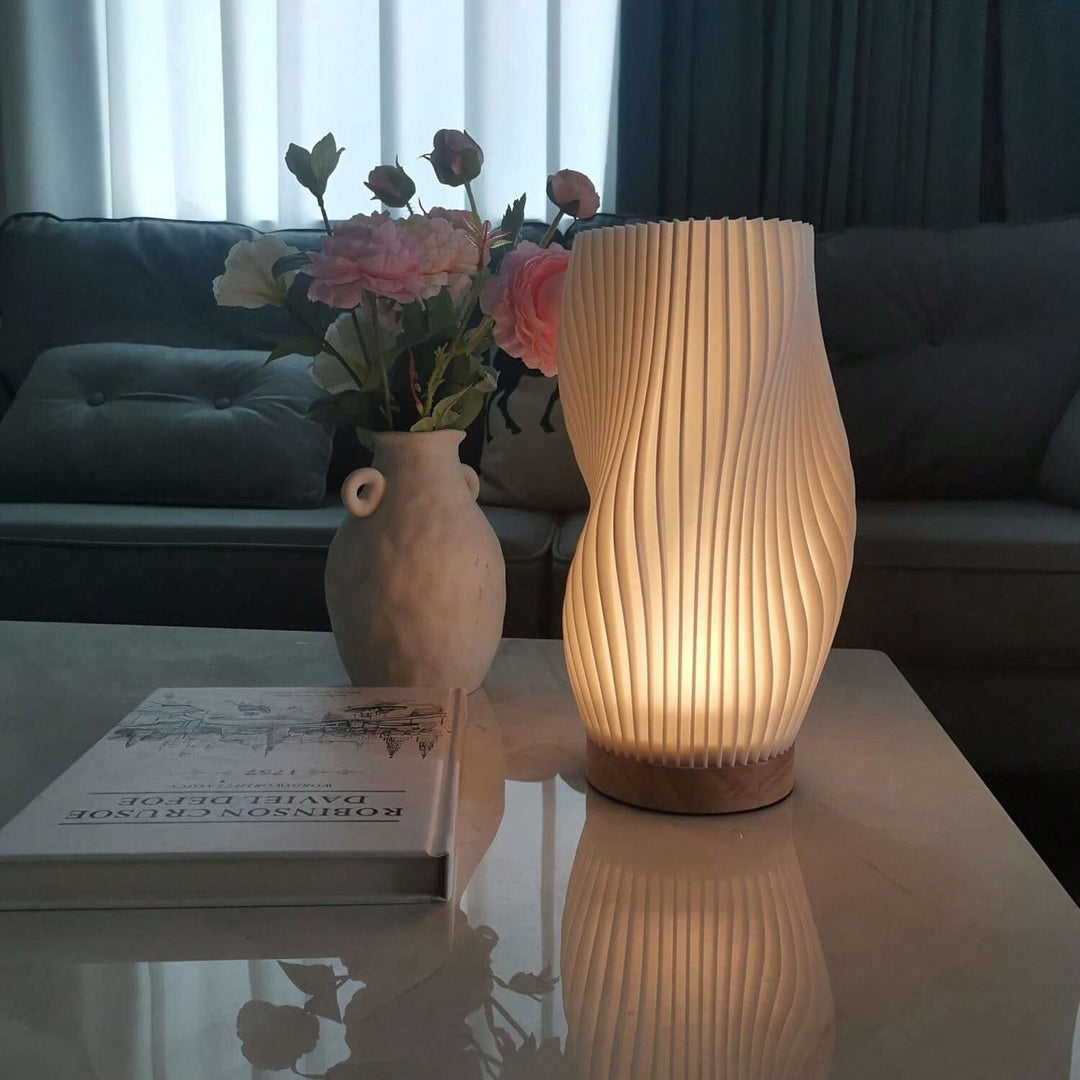 Wavecrest Lamp – Sleek USB-Powered Dimmable Table Lamp | Kalsten
