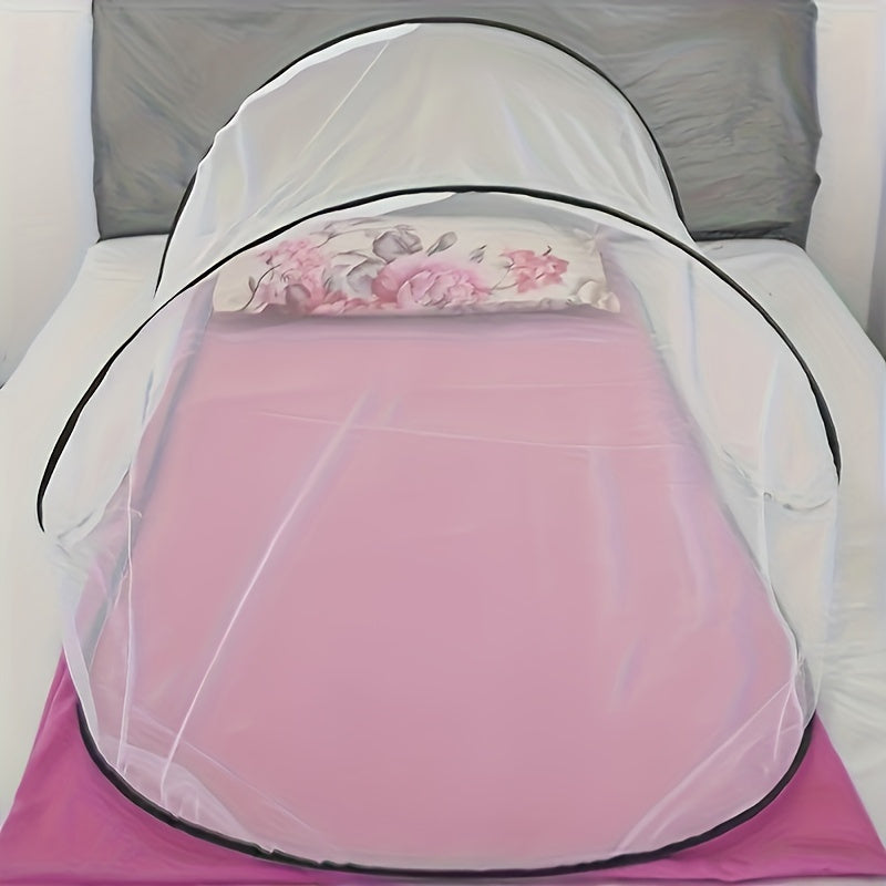Skanto | InsectoGuard Solo Mosquito Net | Ultralight & Foldable | With Zipper | 200×80×56 cm | For 1 Person