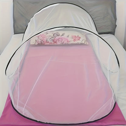 Skanto | InsectoGuard Solo Mosquito Net | Ultralight & Foldable | With Zipper | 200×80×56 cm | For 1 Person