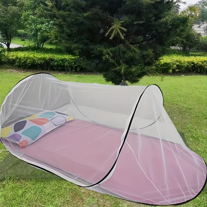 Skanto | InsectoGuard Solo Mosquito Net | Ultralight & Foldable | With Zipper | 200×80×56 cm | For 1 Person