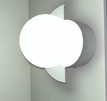 Glass Globe Wall Light with Color Base Kalsten