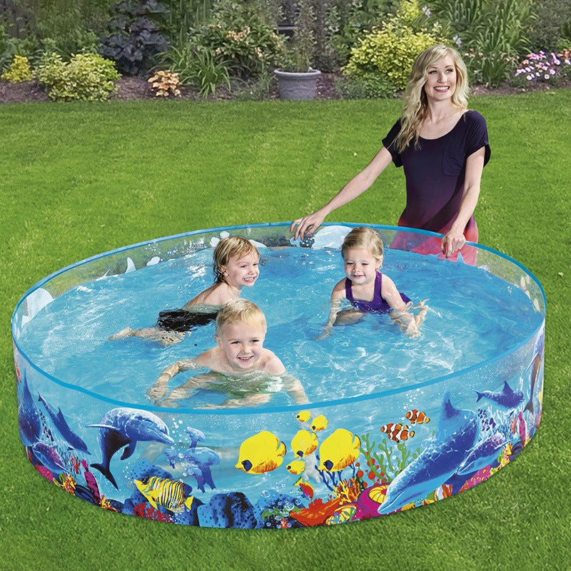 Women's Inflatable Children's Pool with Maritime Underwater Design Kalsten