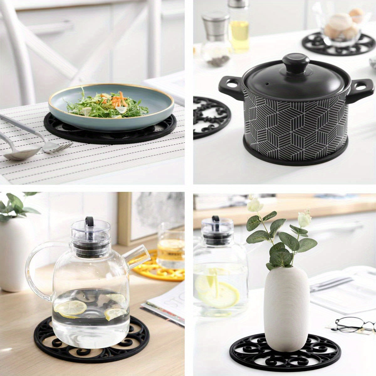 Skanto | Heat-Resistant Silicone Trivets for Kitchen