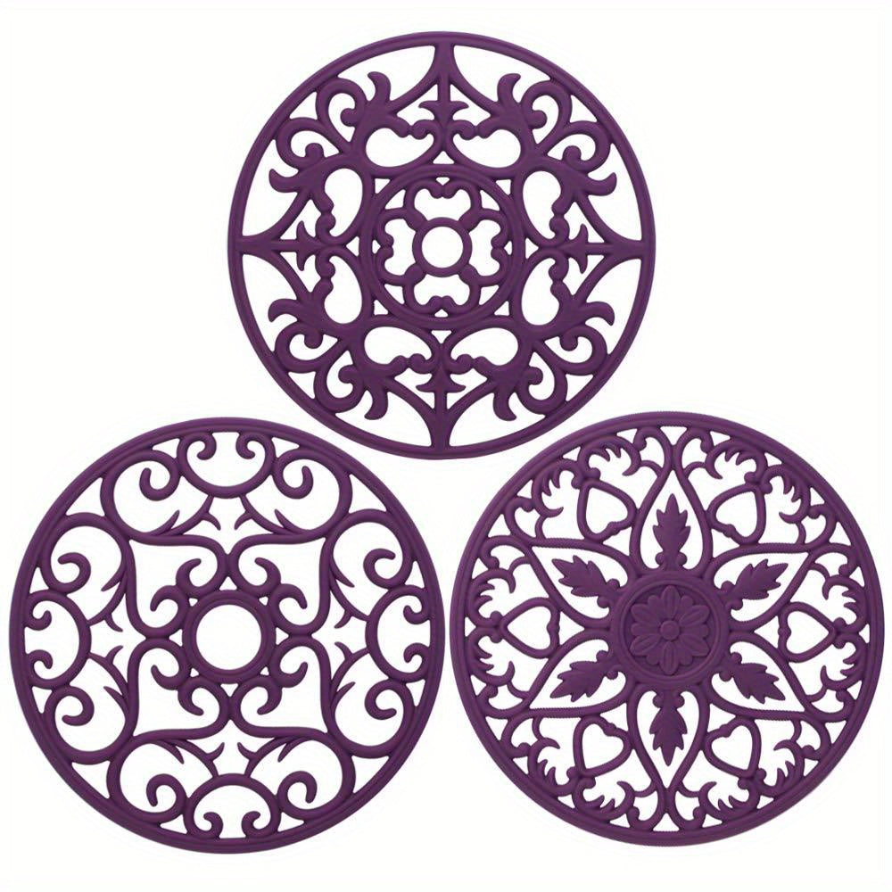 Skanto | Heat-Resistant Silicone Trivets for Kitchen