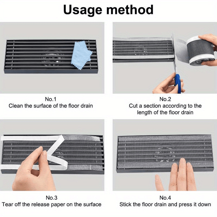 Self-adhesive drain protection grid 5 m | Kalsten