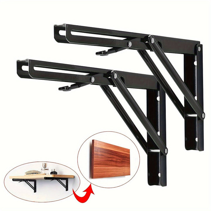 Heavy-Duty Foldable Support Brackets – 2 Pack