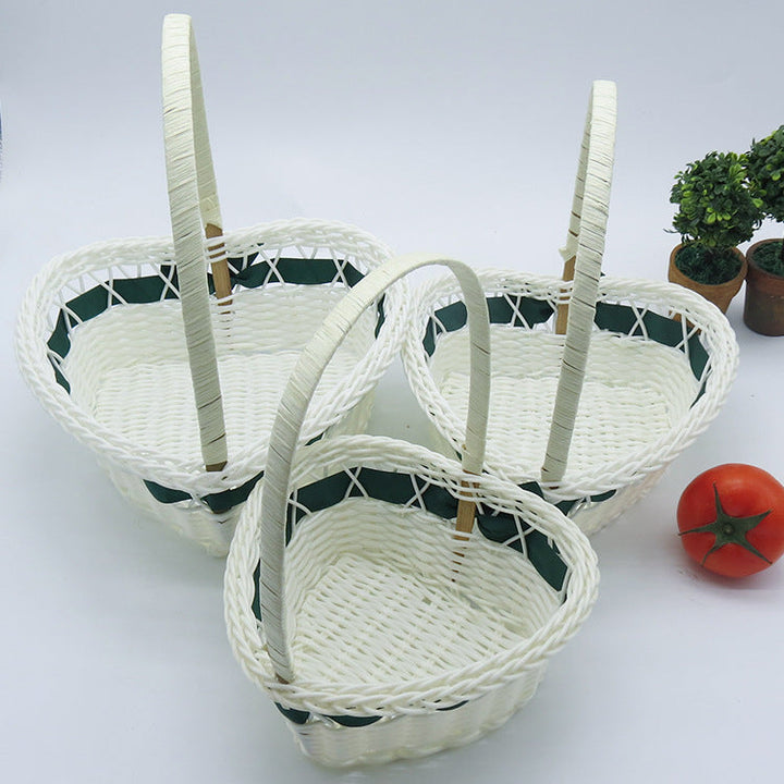 Women's Heart Shape Decorative Basket Kalsten