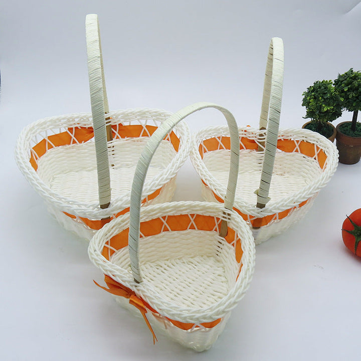 Women's Heart Shape Decorative Basket Kalsten