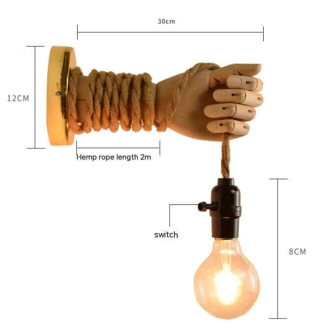 Wooden Bedside Wall Lamp Led European Creative Indoor Light | Kalsten
