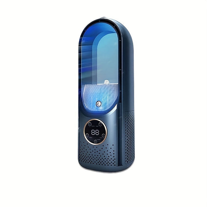 Portable Bladeless Air Conditioning Fan with Nightlight – 6 Speed Humidifier and Purifier, Quiet USB Desktop Cooler for Bedrooms and Rooms | Kalsten