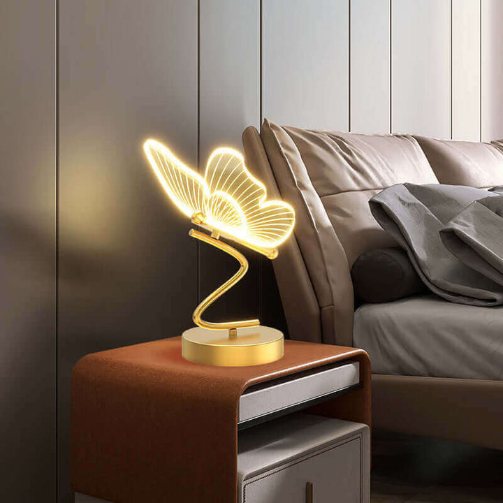 Modern Light Luxury Creative Bedside-use Butterfly Decorative Table Lamp | Kalsten