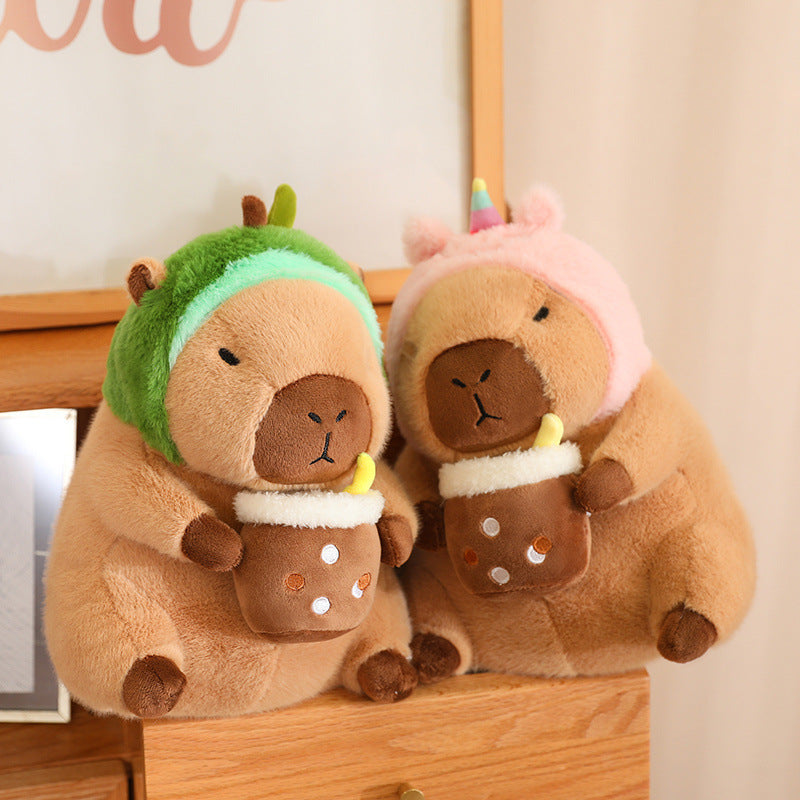 Brehn | CuddleCapy Plush Doll | Capybara & Rabbit Design | Soft Cuddly Toy in Various Styles & Sizes