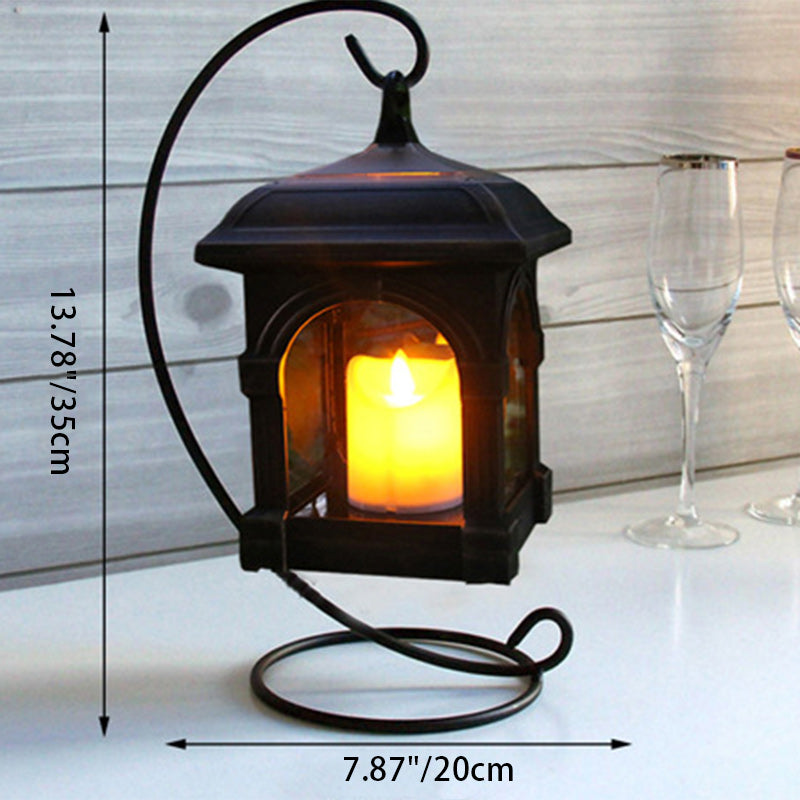 Traditional European Solar Waterproof House Cubic Plastic LED Landscape Lighting Outdoor Light For Garden | Kalsten