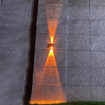 Simple Solar Trapezoid Outdoor Waterproof Up and Down Lights LED Wall Sconce Lamp | Kalsten