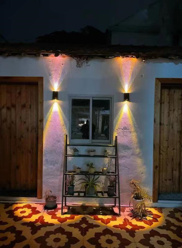 Simple Solar Trapezoid Outdoor Waterproof Up and Down Lights LED Wall Sconce Lamp | Kalsten