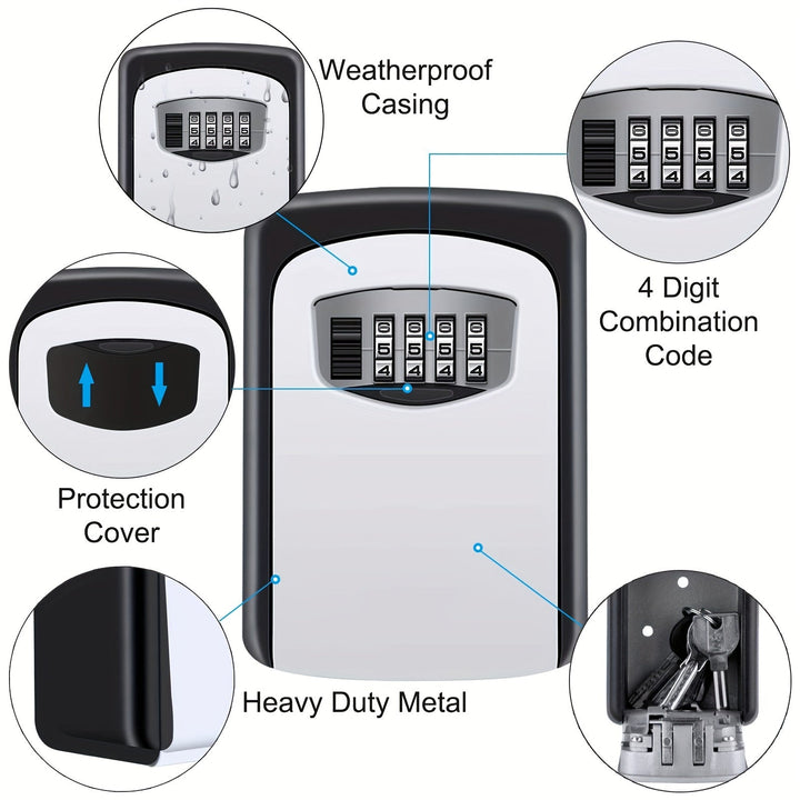 Key safe for outdoors with code & cover | Kalsten