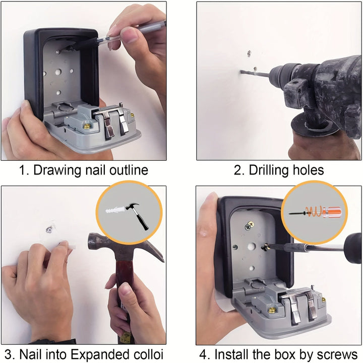 Key safe for outdoors with code & cover | Kalsten