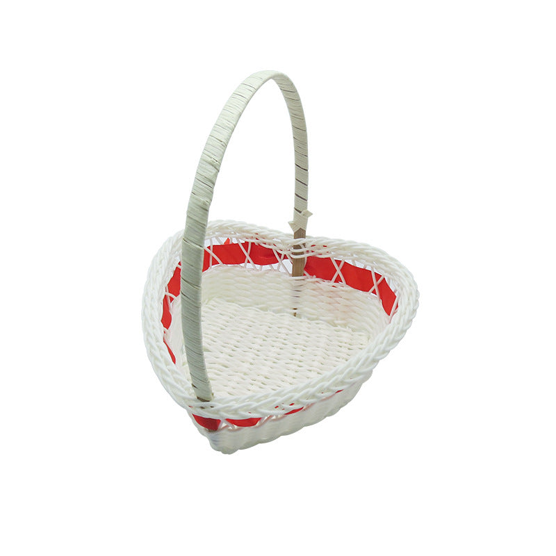Women's Heart Shape Decorative Basket Kalsten