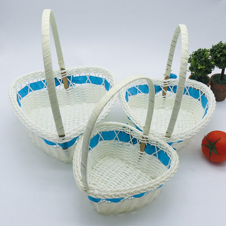 Women's Heart Shape Decorative Basket Kalsten
