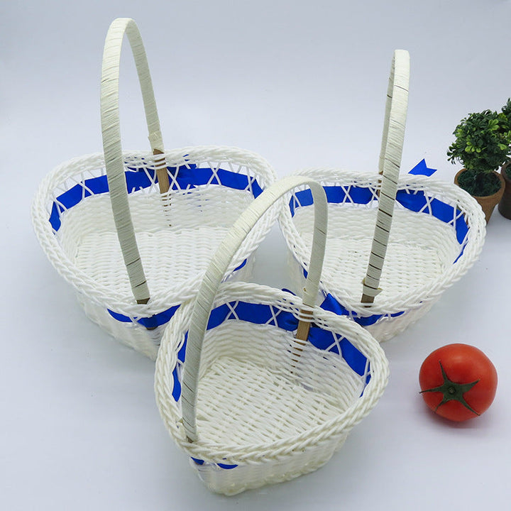 Women's Heart Shape Decorative Basket Kalsten