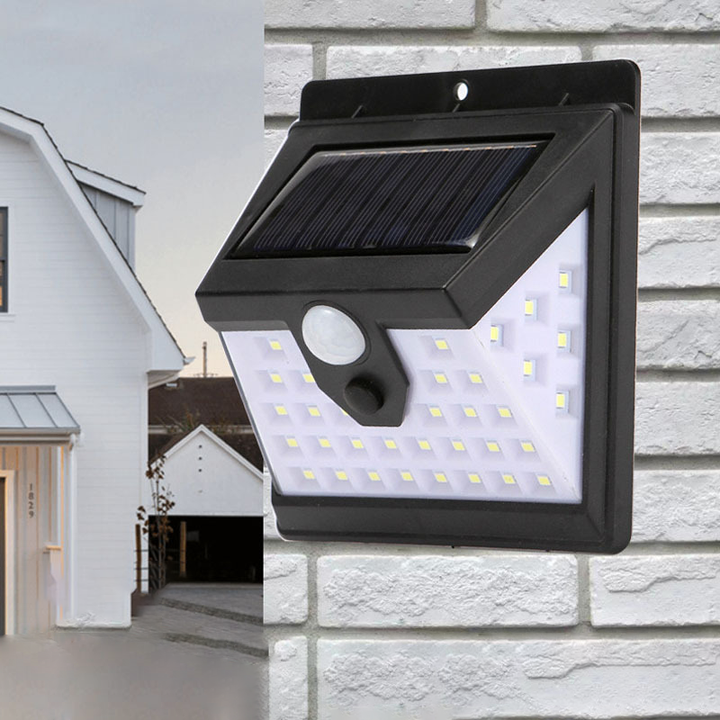 Modern Simplicity Solar Waterproof Motion Sensor ABS Rectangular LED Wall Sconce Lamp For Outdoor Patio | Kalsten