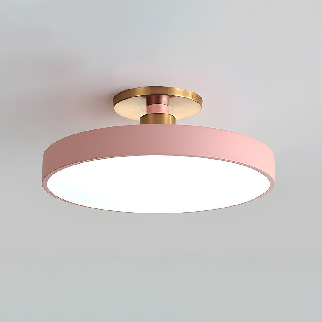 Metal Flush Mount Ceiling Light 11.8 in Warm Ambient Indoor Dining Living Room Office LED | Kalsten