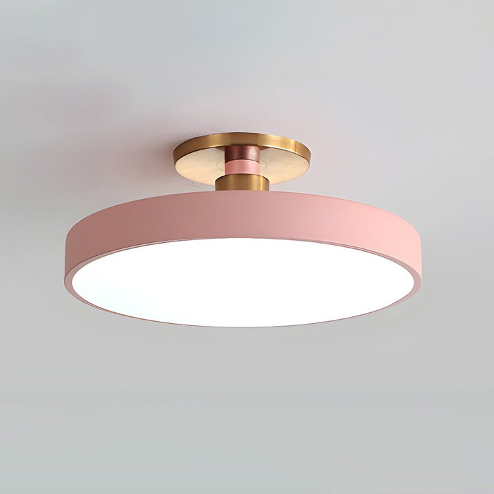 Metal Flush Mount Ceiling Light 11.8 in Warm Ambient Indoor Dining Living Room Office LED | Kalsten