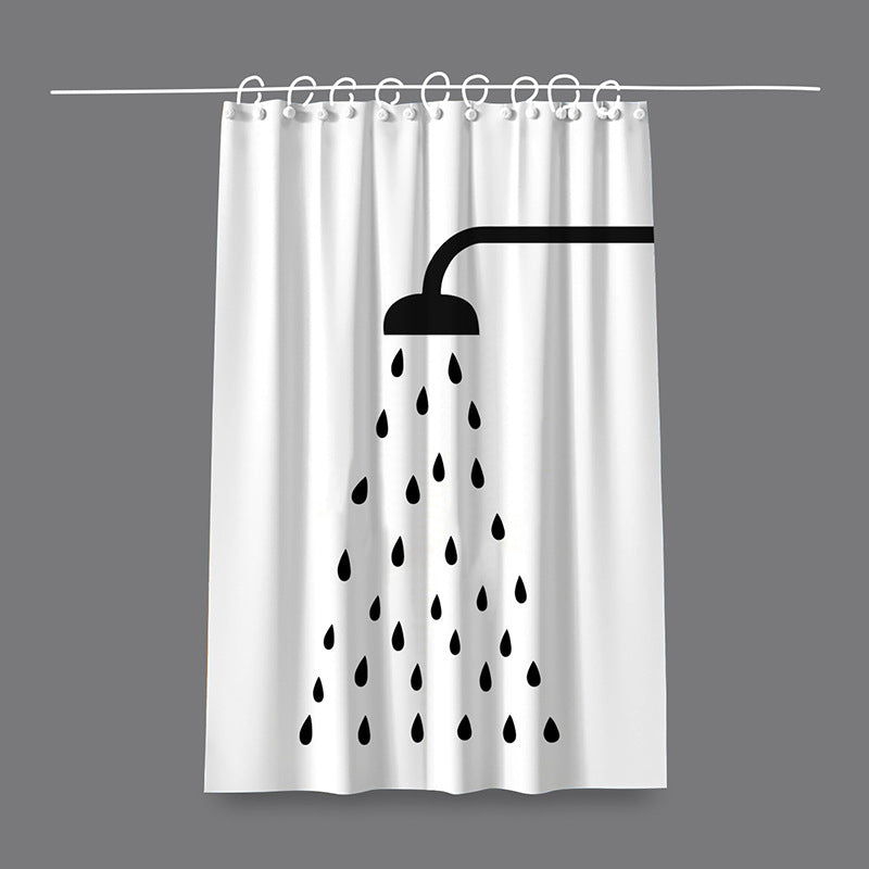 Artistic Cat-Themed Shower Curtain Kalsten