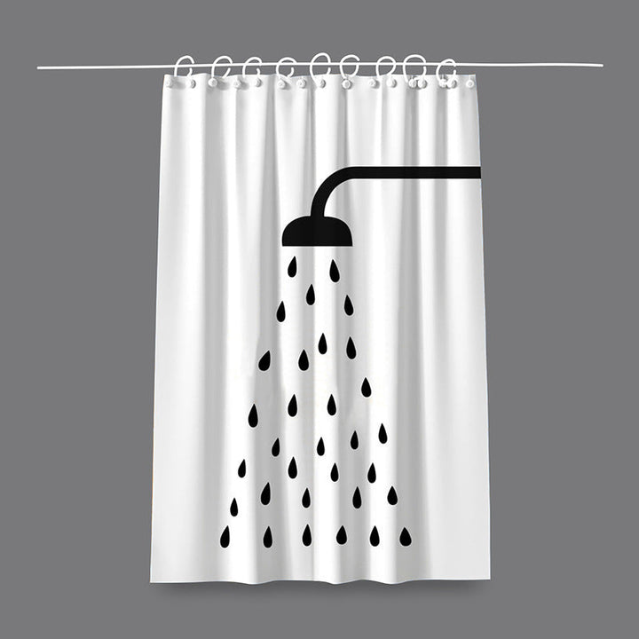 Artistic Cat-Themed Shower Curtain Kalsten