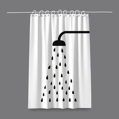Artistic Cat-Themed Shower Curtain