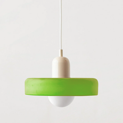 Skanto | Colored Glass Bauhaus Pendant Lamp for Modern Home Decor & Dining Areas