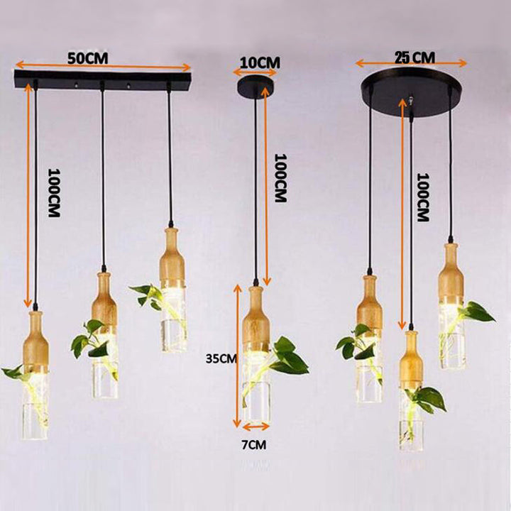 Wooden Modern LED Plant Pendant Lights | Kalsten