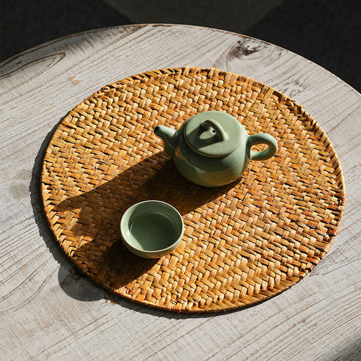 Handcrafted Round Serving Platter Kalsten