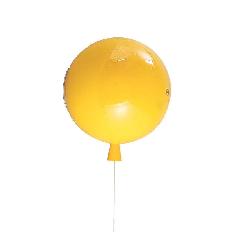 Creative Balloon Shaped Wall Sconce One Bulb Glass Wall Light for Baby Bedroom Corridor | Kalsten