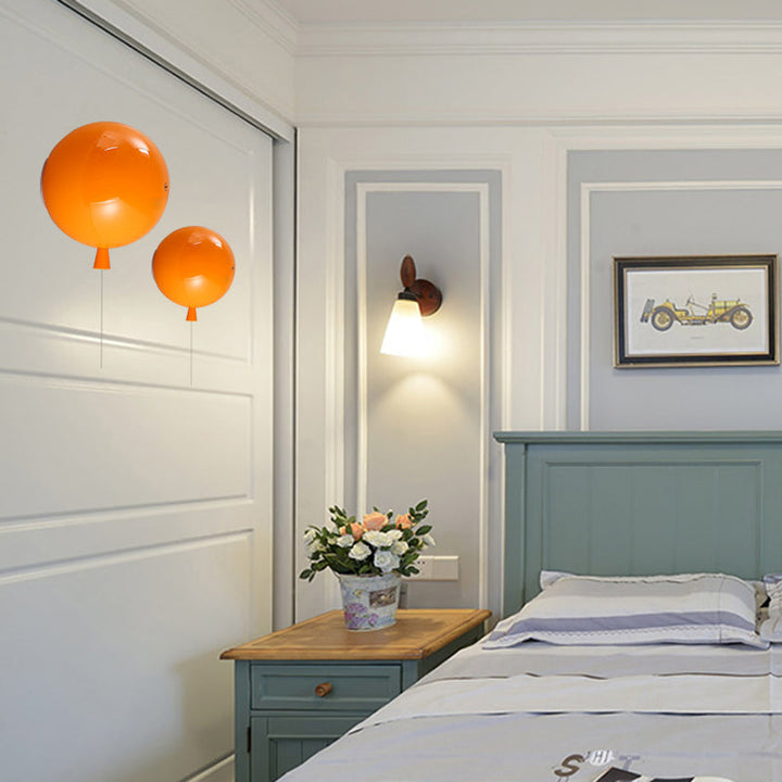 Creative Balloon Shaped Wall Sconce One Bulb Glass Wall Light for Baby Bedroom Corridor | Kalsten