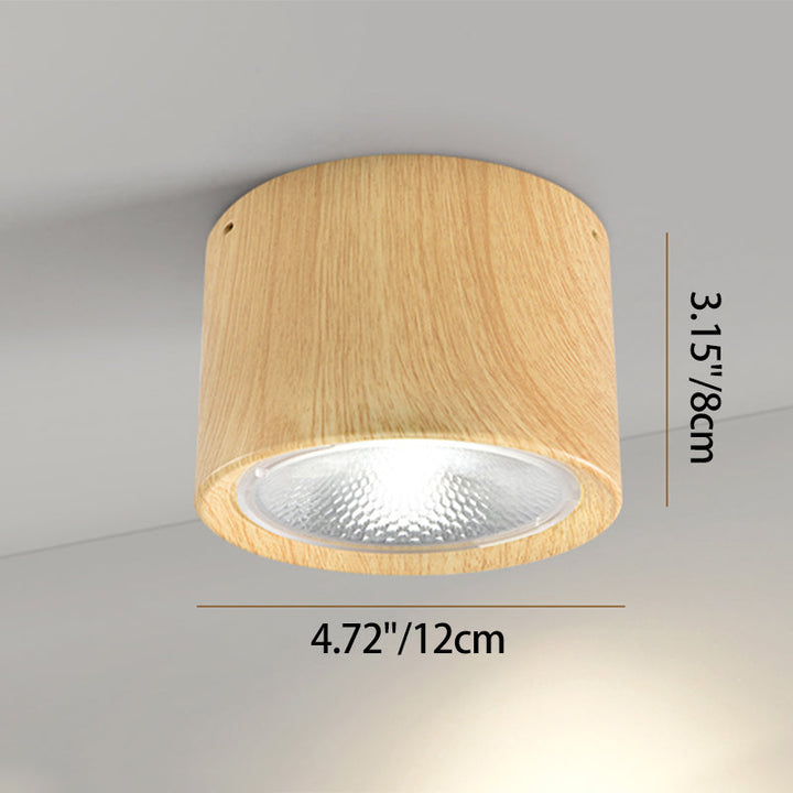 Flush Mount Light Iron 4.7 in 12W White Modern Ceiling Fixture Living Room Bedroom Lighting | Kalsten