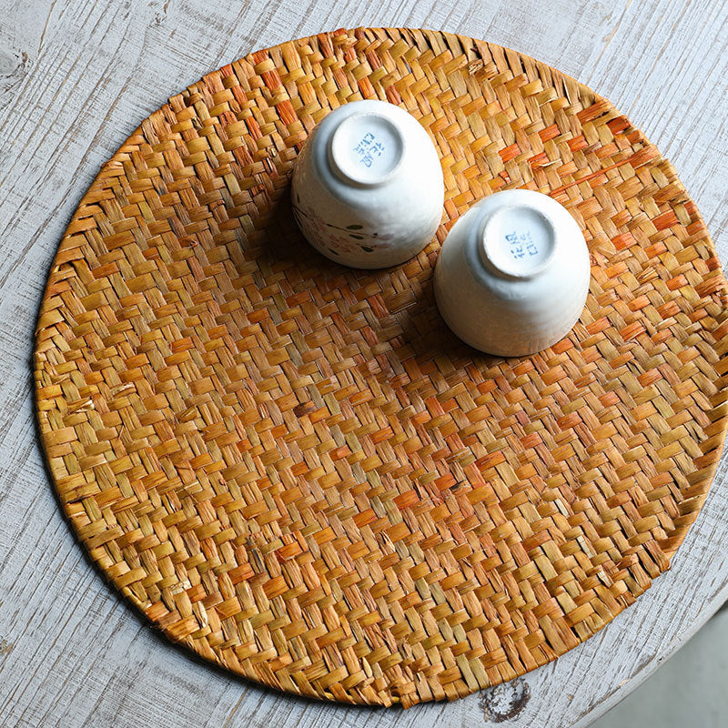 Handcrafted Round Serving Platter Kalsten