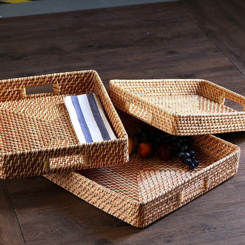Natural Woven Serving Tray Kalsten