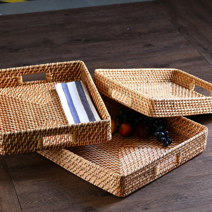 Natural Woven Serving Tray Kalsten