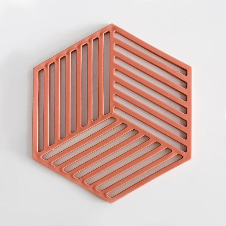 Unisex Silicone Coaster with Geometric Design Kalsten