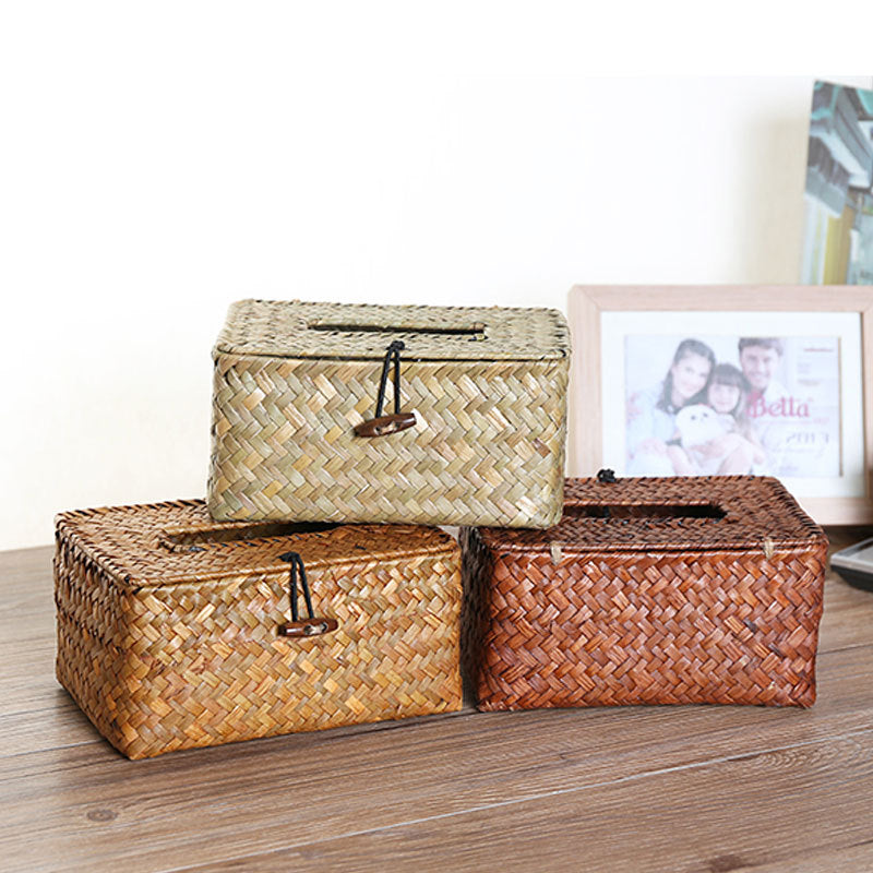 Unisex Handwoven Storage Box with Practical Lid Kalsten