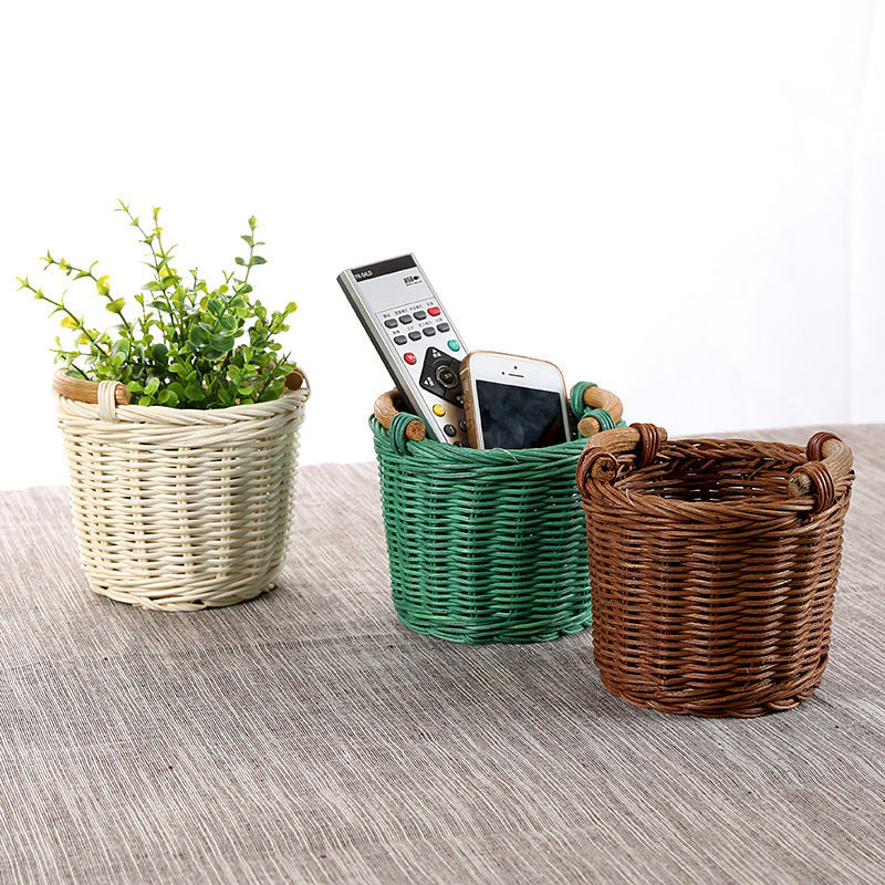 Unisex Decorative Plant Basket with Ergonomic Handles Kalsten