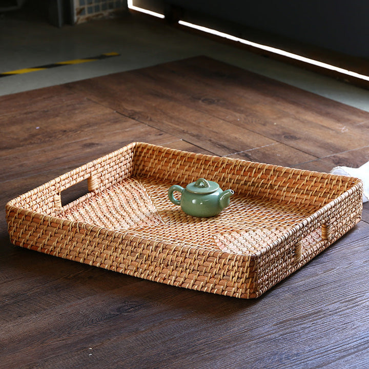 Natural Woven Serving Tray Kalsten