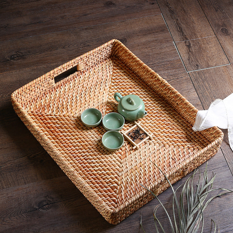 Natural Woven Serving Tray Kalsten