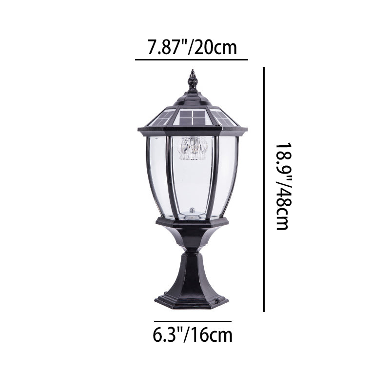 Outdoor Solar Waterproof Aluminum Glass 1-Light Lawn Landscape Light | Kalsten