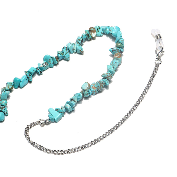 Stylish Eyewear Chain with Natural Stone Accents Kalsten